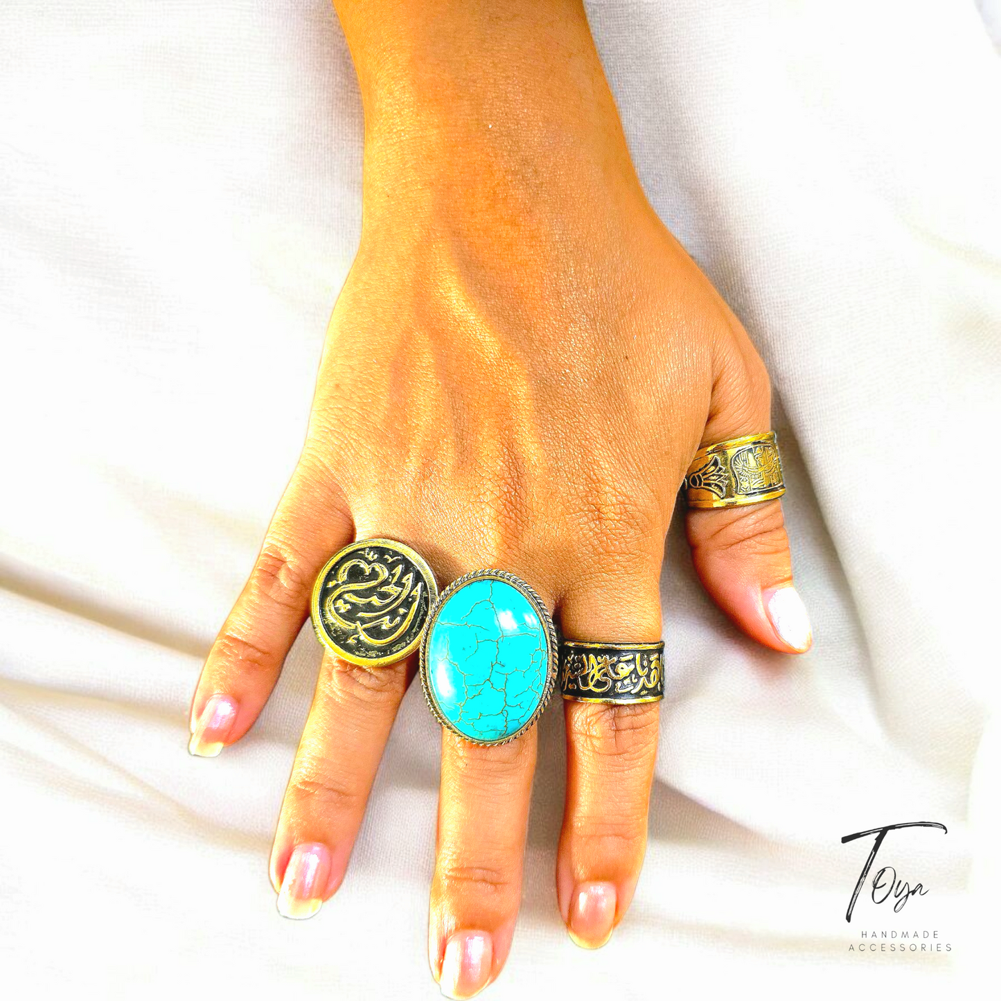 Adjustable Copper Ring for Women "We Promised to Walk Together"