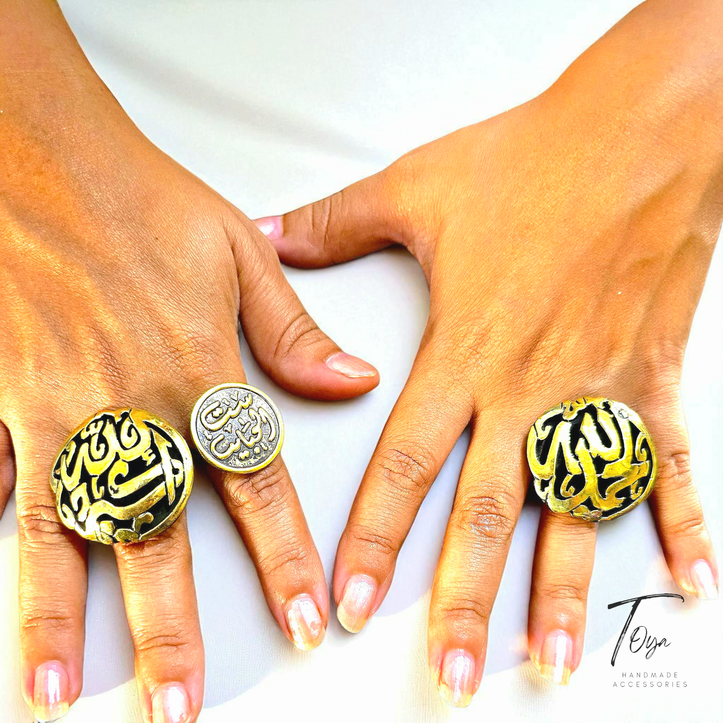 Adjustable Copper Ring for Women "Thanks to GOD"
