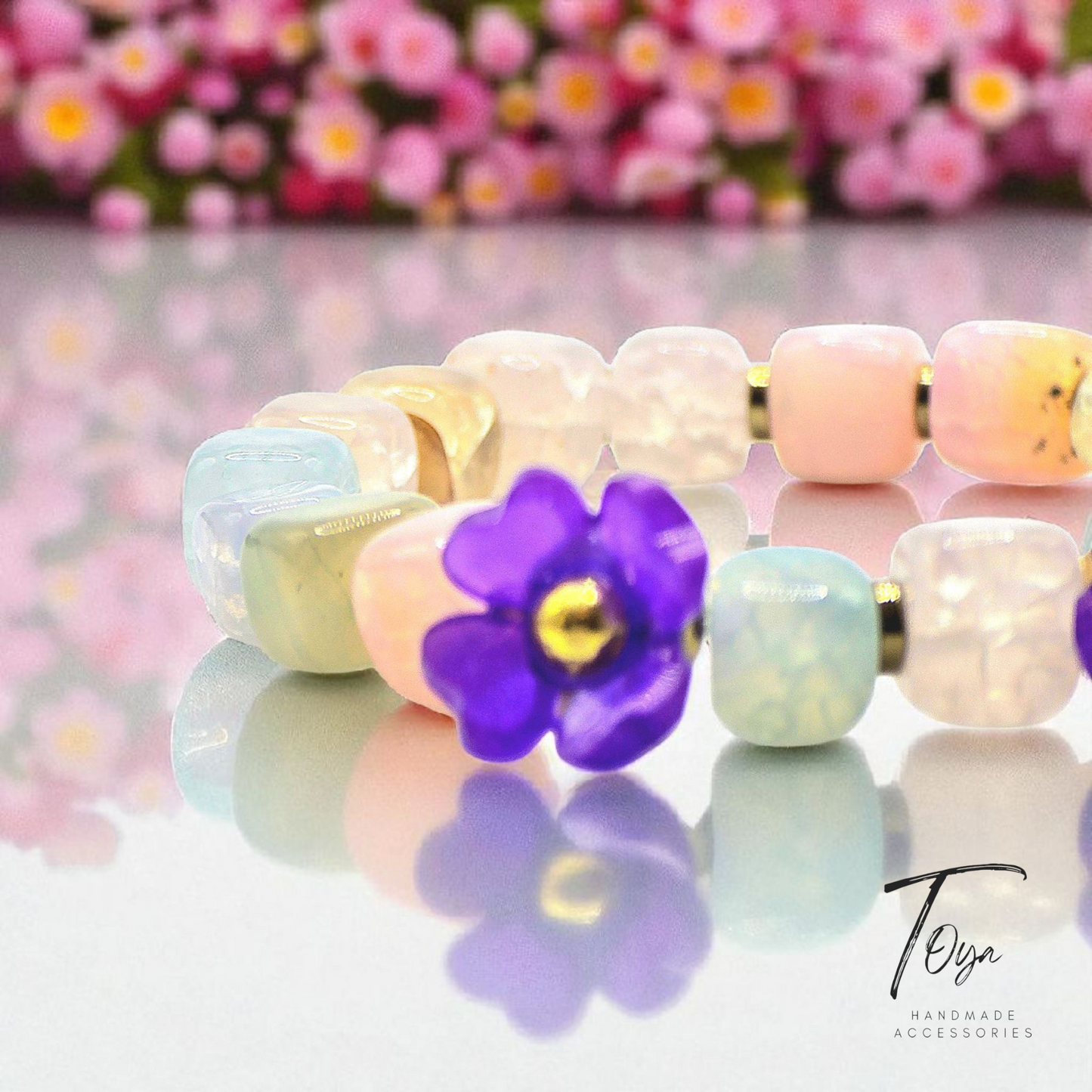 Agate Cubes Bracelet for Women