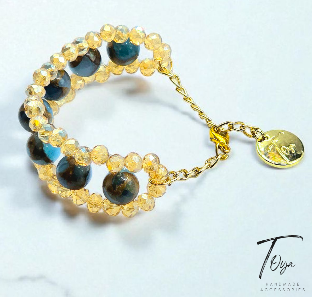 Natural Stones with Resin Pendant Jewelry Set for Women