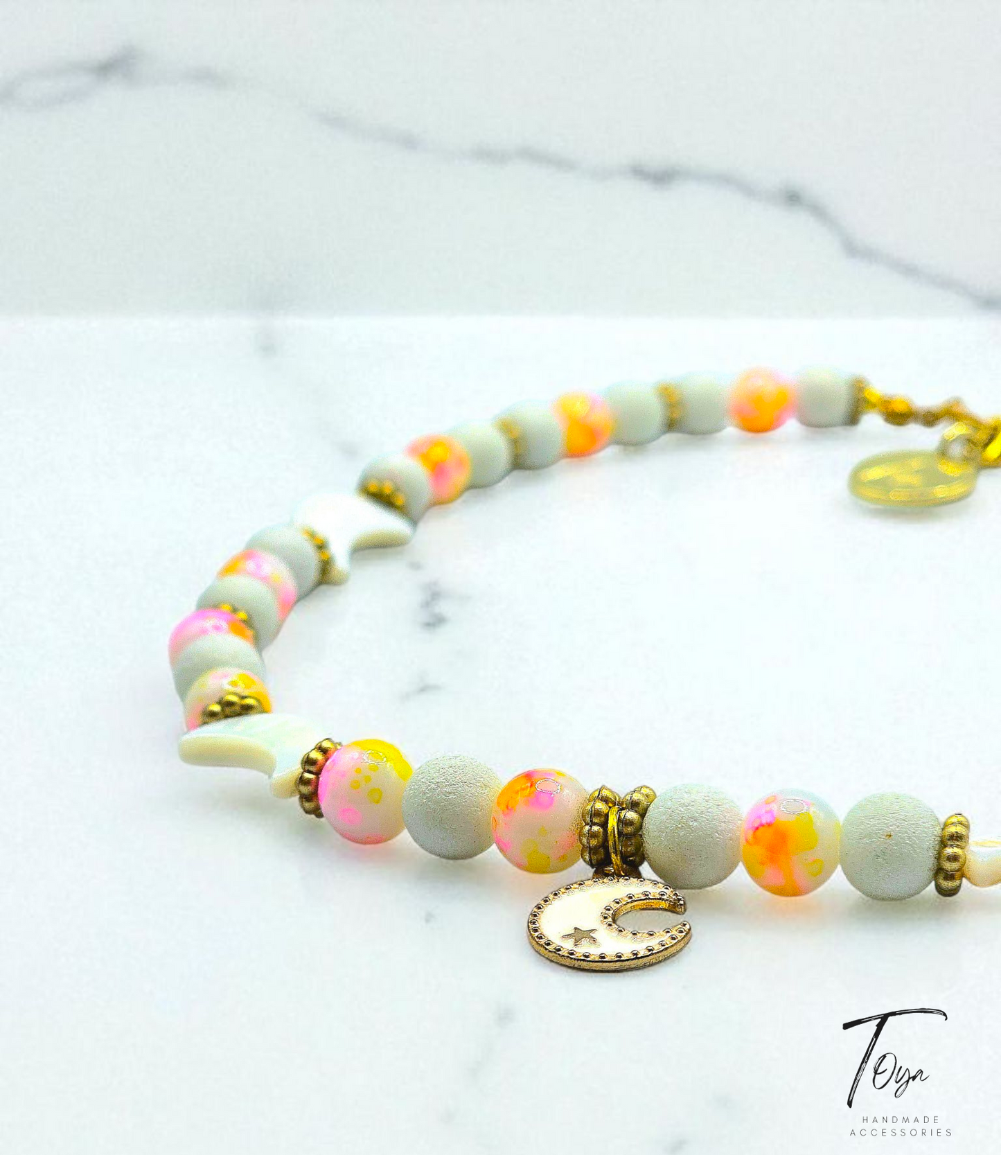 Lava and Alabaster Necklace for Women