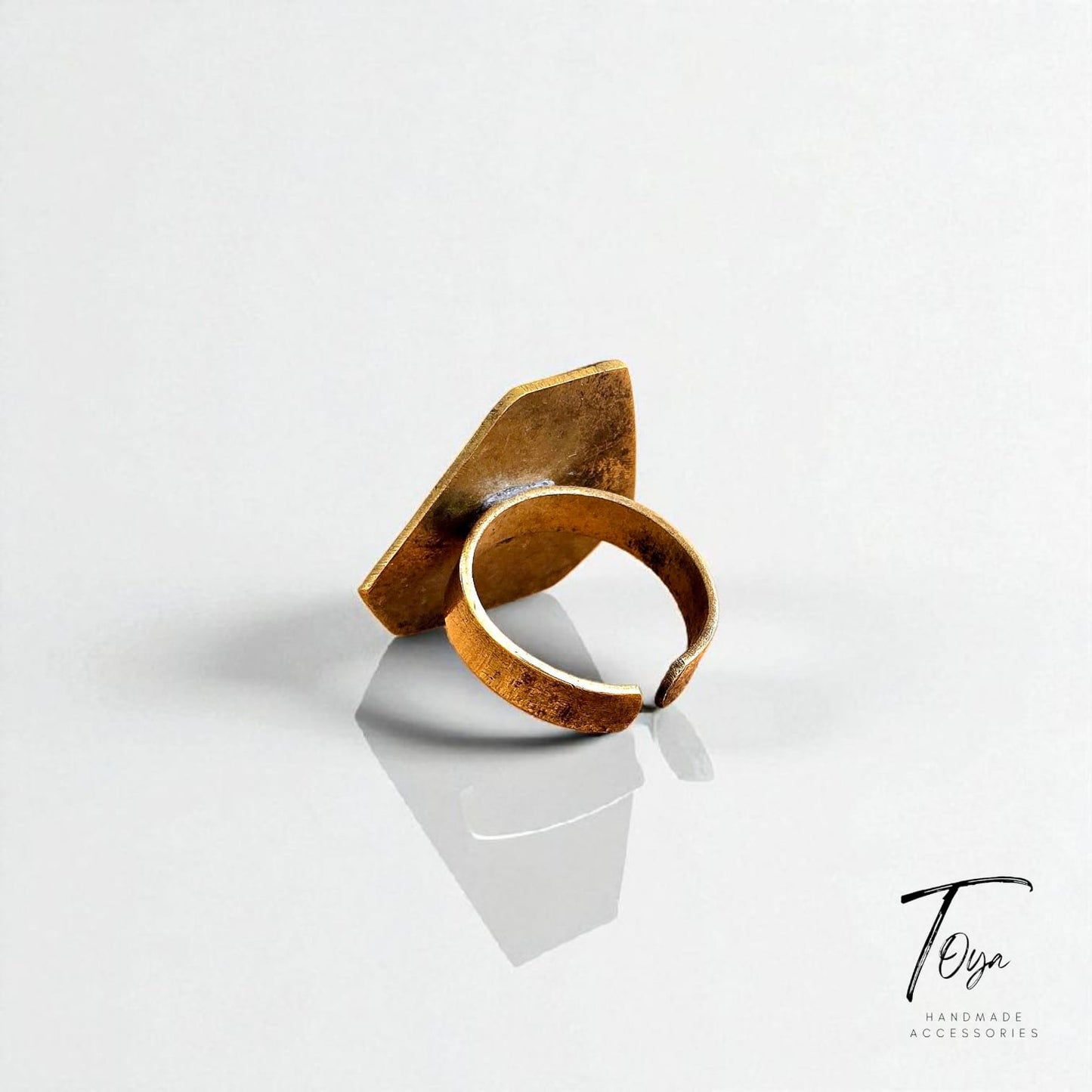Adjustable Copper Ring for Women "GOD Best Protector"