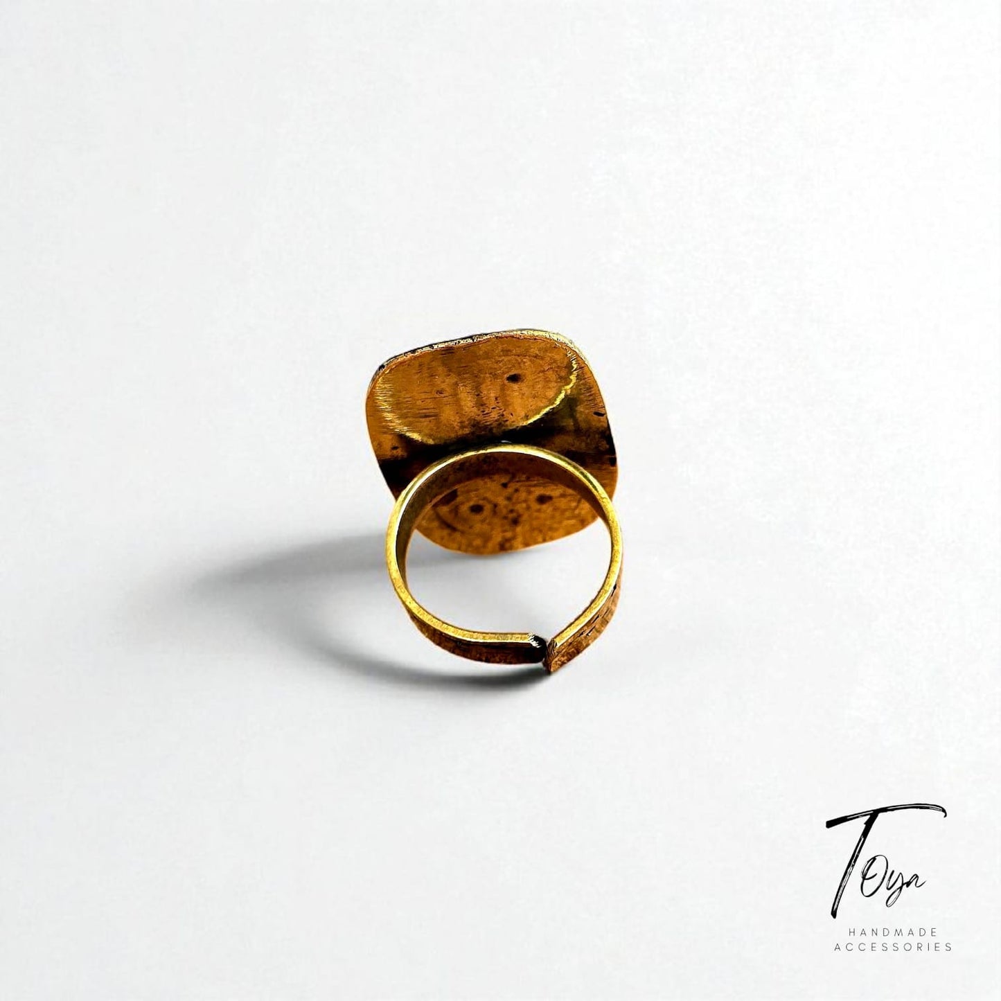 Adjustable Copper Ring for Women "Islamic Art"