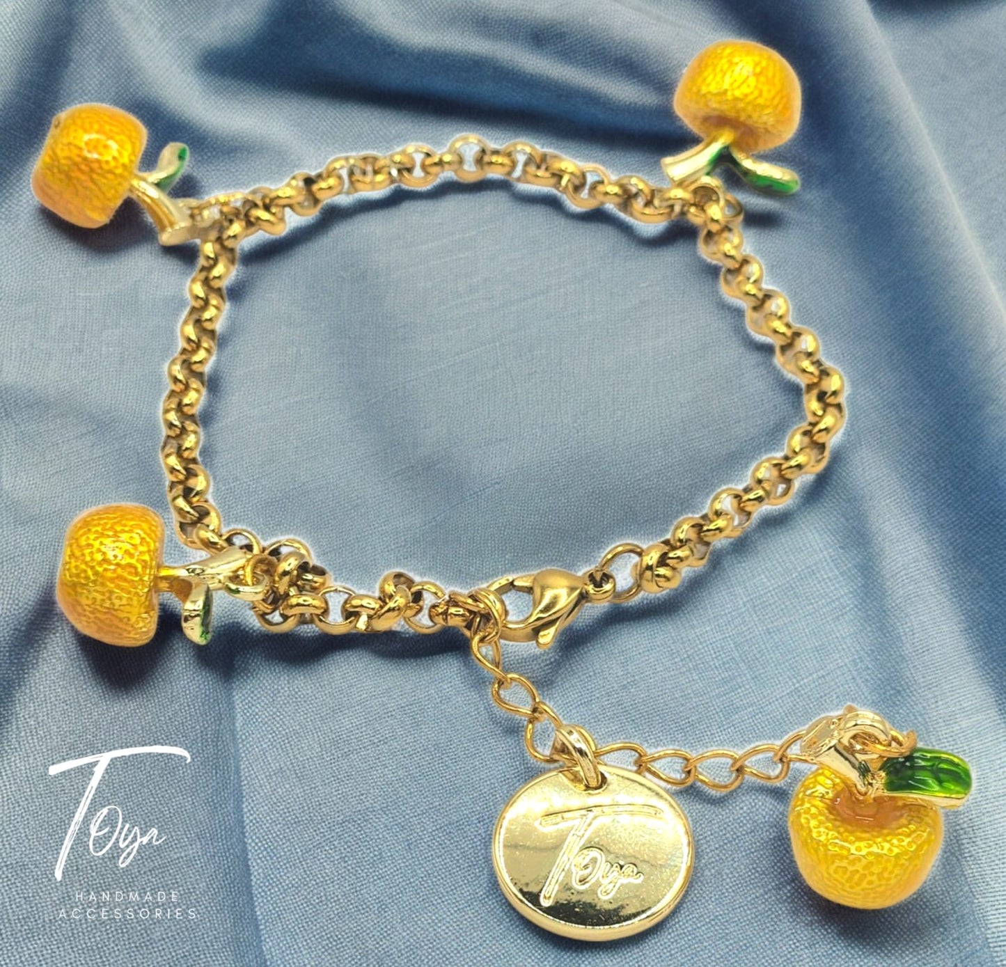 New Design Fruit Ankle Bracelet Fruits Charms Golden Plated Chain Women Ankle Bracelet