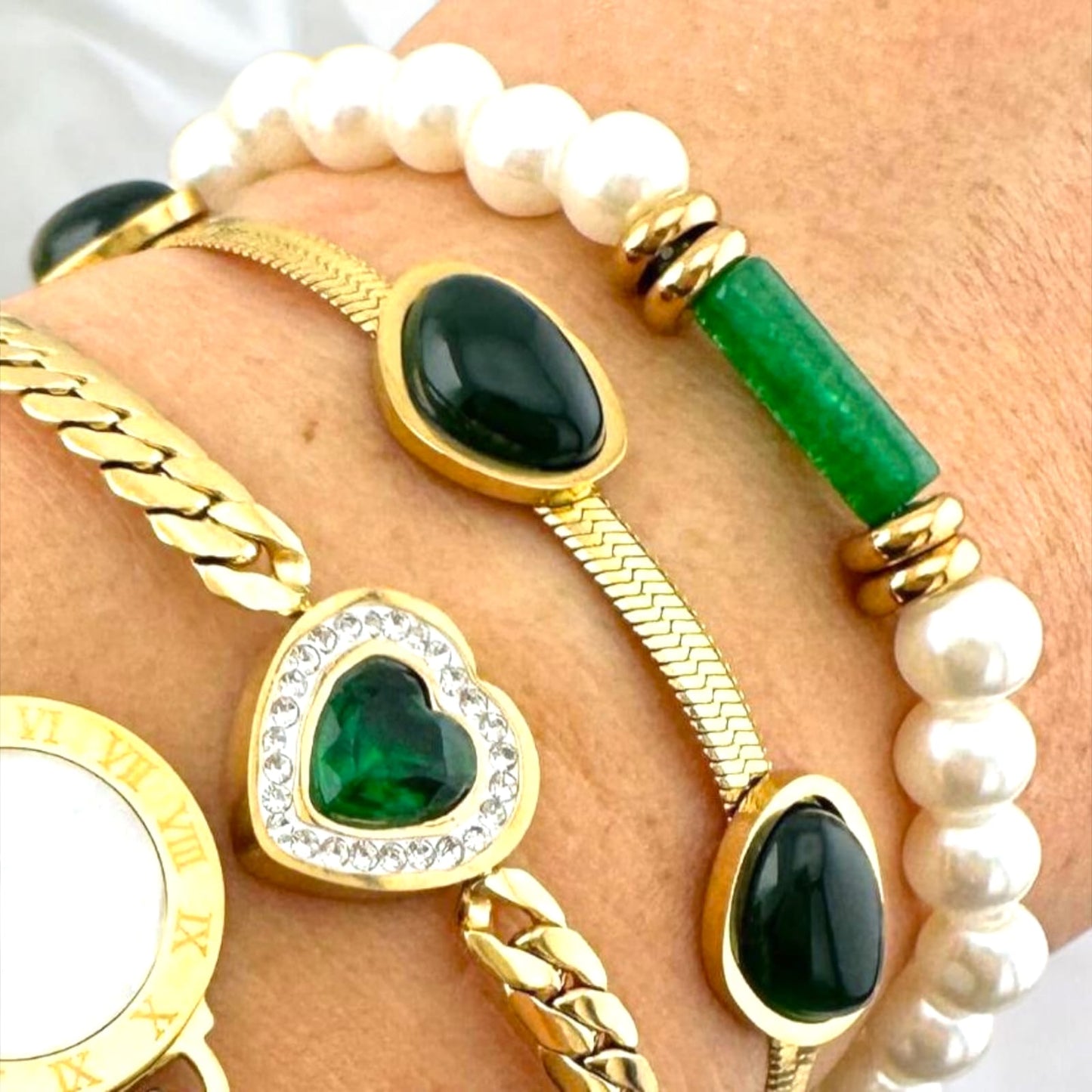 WATERPROOF-NON TARNISH 18K Gold Plated Steel Bracelet for Women