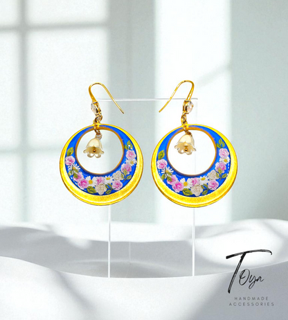 Exclusive design of Flory Resin and Lily Charm Earring for Women