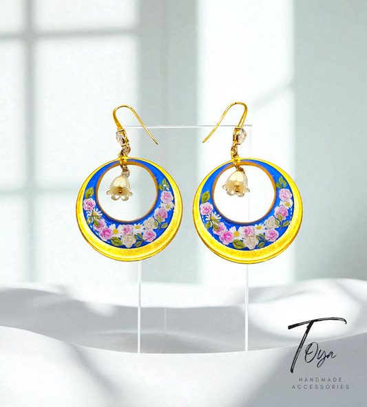 Exclusive design of Flory Resin and Lily Charm Earring for Women