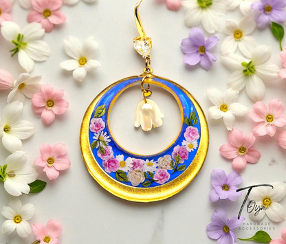 Exclusive design of Flory Resin and Lily Charm Earring for Women