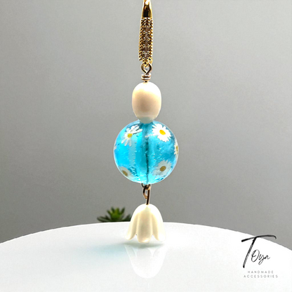 Exclusive Flory Resin with Lily Charm Earring for Women