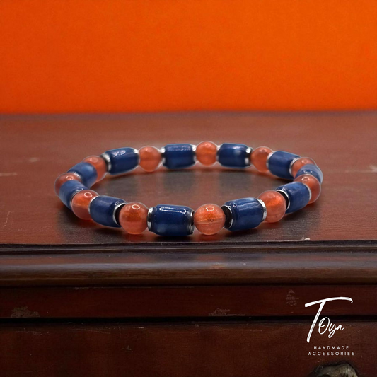 Exclusive Design of Resin Beads with Hematite Bracelet for Men and Women