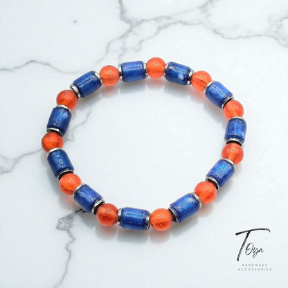 Exclusive Design of Resin Beads with Hematite Bracelet for Men and Women