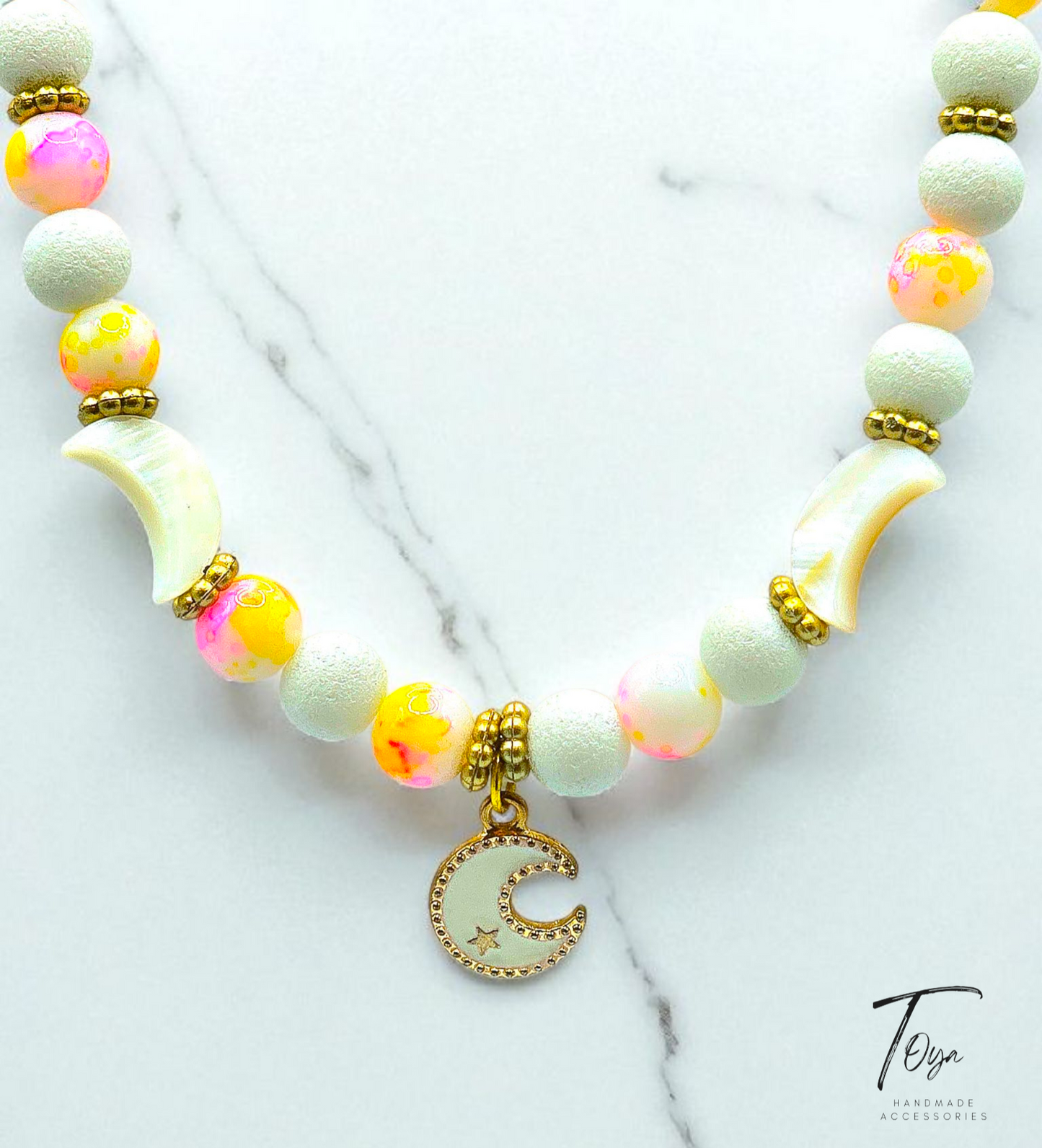Lava and Alabaster Necklace for Women