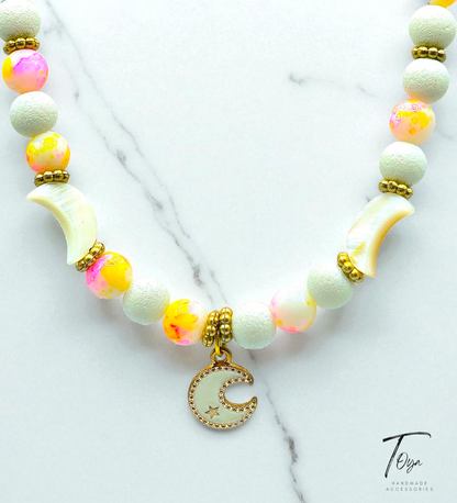 Lava and Alabaster Necklace for Women