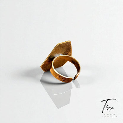 Adjustable Copper Ring for Women "GOD Best Protector"