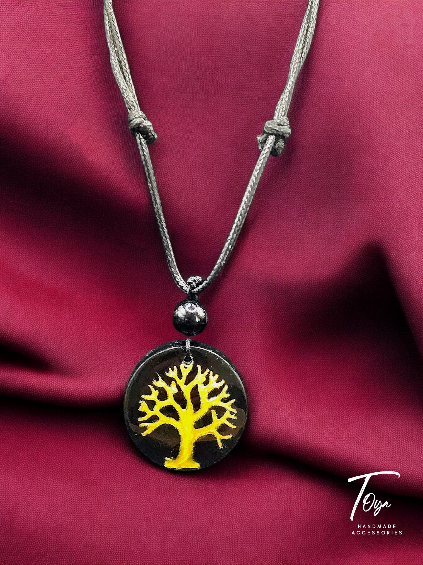 Tree of Life Resin Pendant Necklace for Men or Women