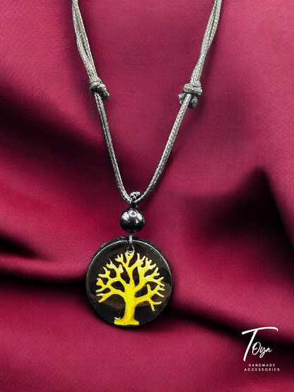 Tree of Life Resin Pendant Necklace for Men or Women