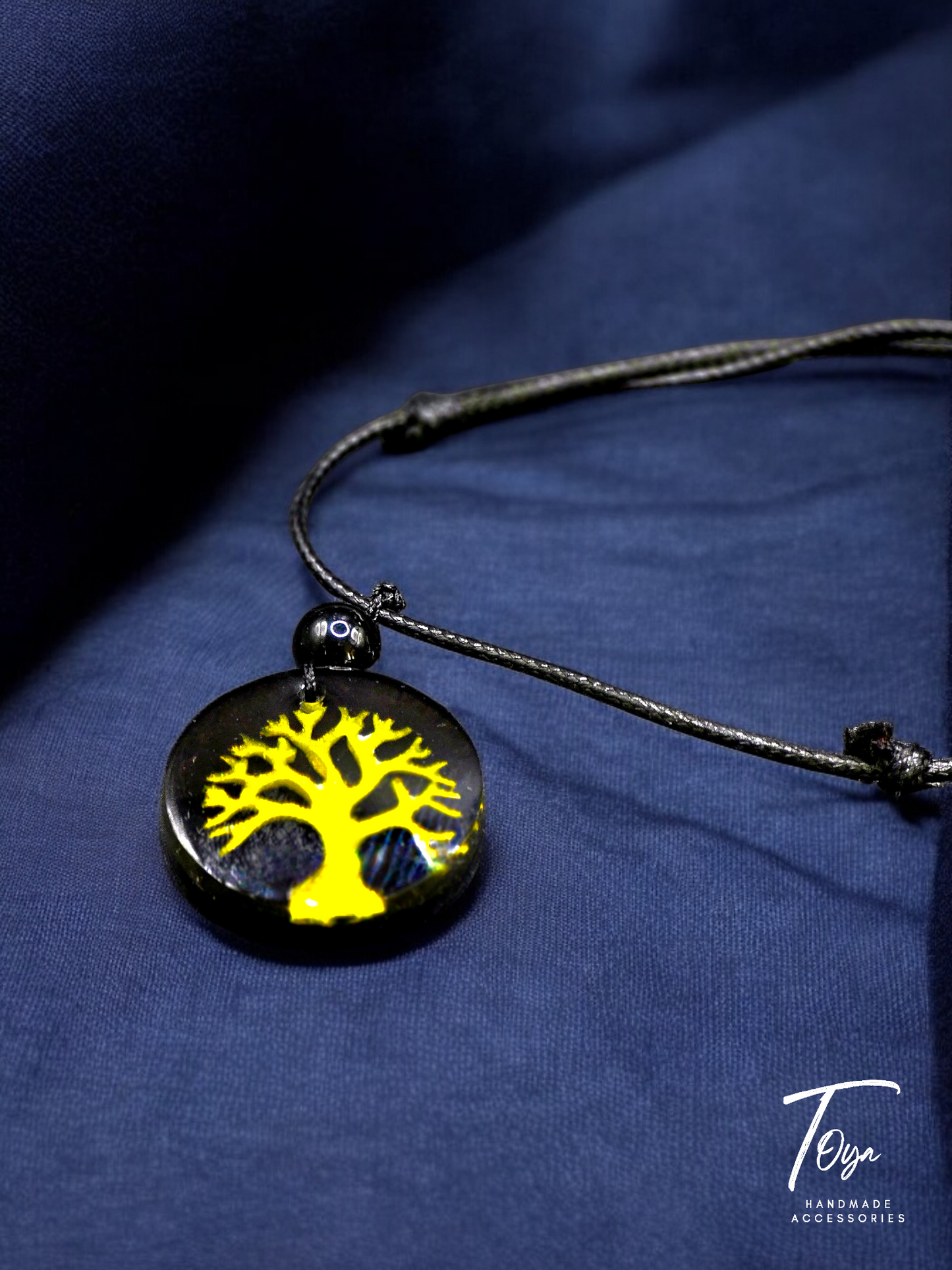 Tree of Life Resin Pendant Necklace for Men or Women