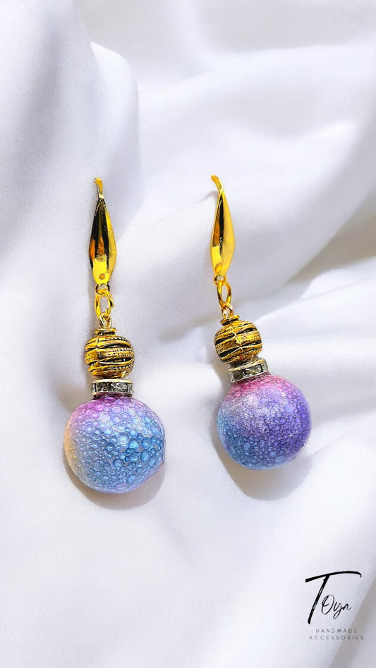 Colorful Bubble Resin Earring for Women and Girls