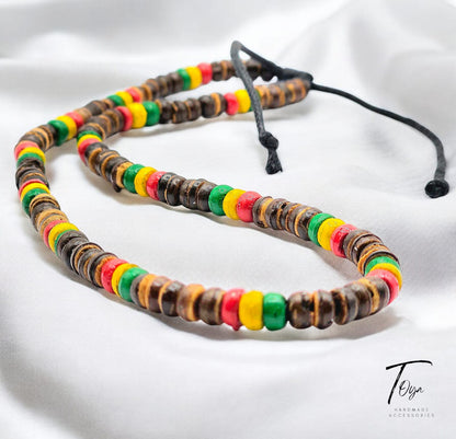 Bohemian Style Wooden Beads Necklace for Women and Men