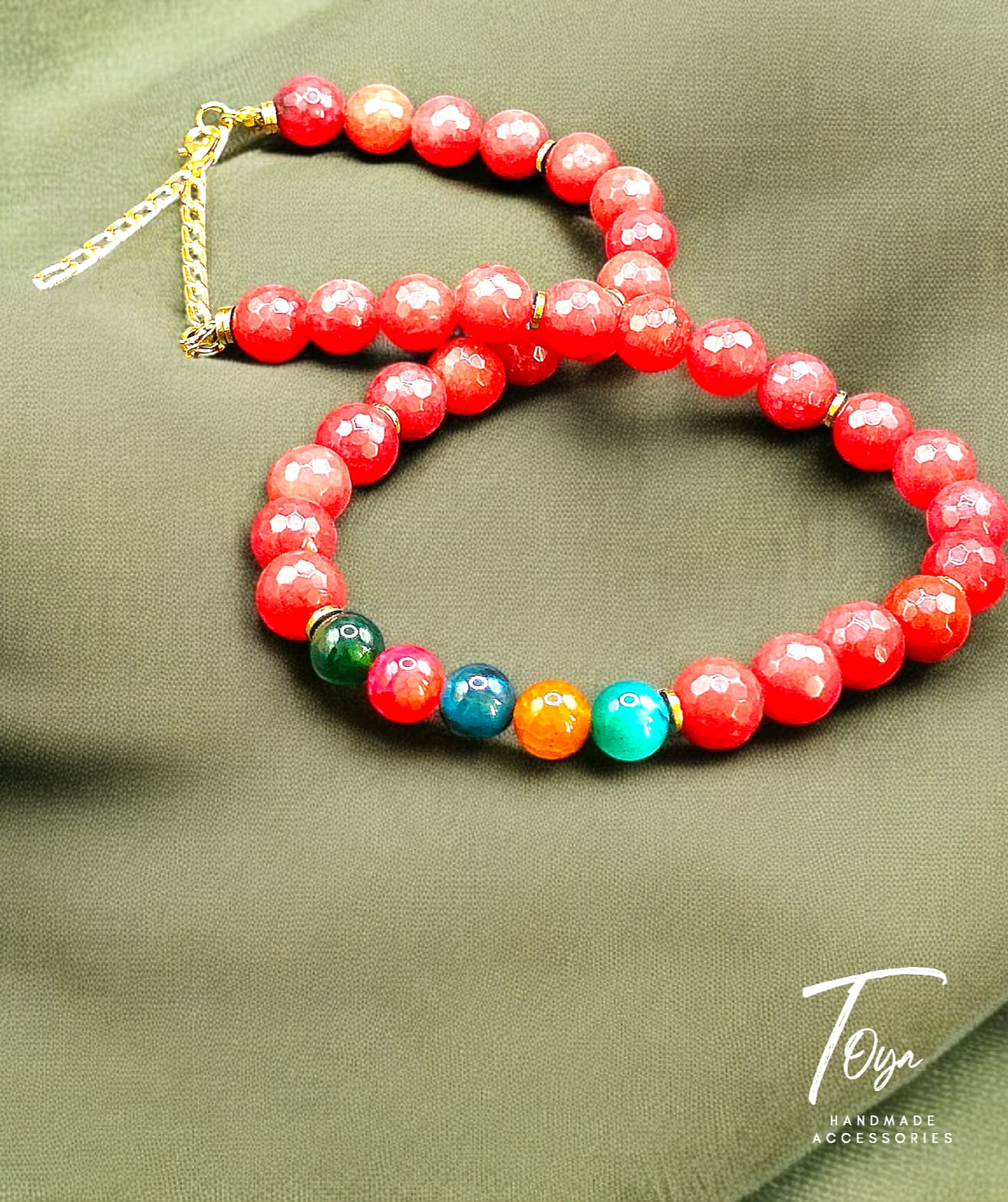 Colorful Agate Necklace for Women