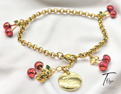 New Design Fruit Ankle Bracelet Fruits Charms Golden Plated Chain Women Ankle Bracelet