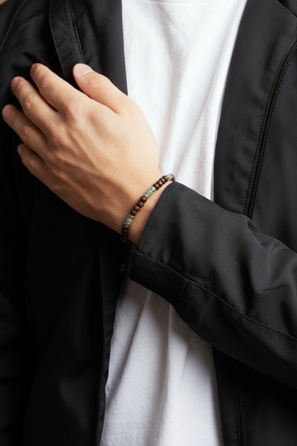 Luxury Ottoman Style Adjustable Leather Bracelet for Men