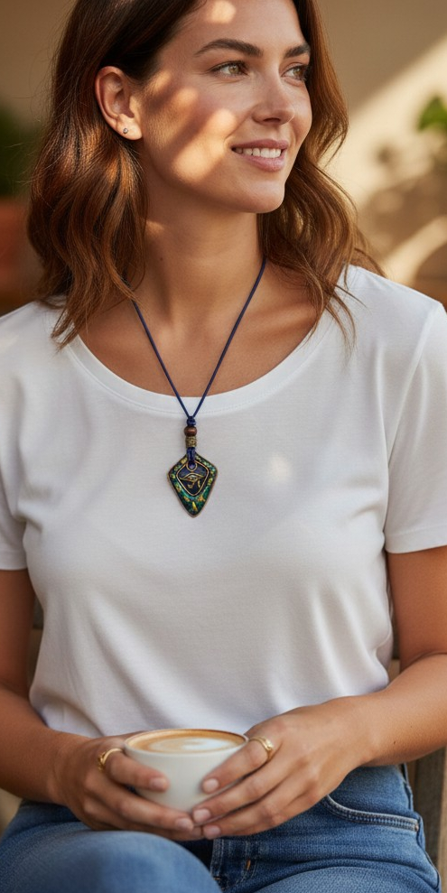 Pharaoh Protective Eye of Horus Necklace for Women
