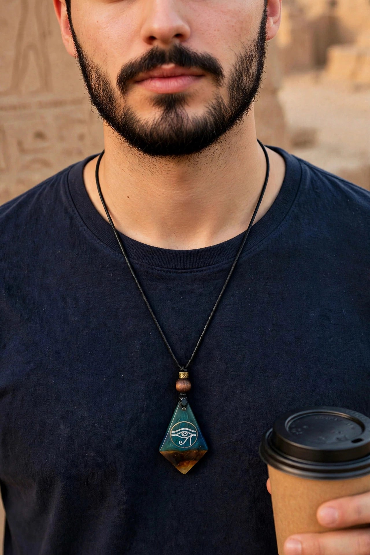 HORUS TEAR RESIN PENDANT