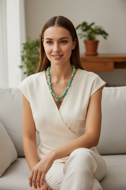 Classic Broken Sea Shell Necklace for Women