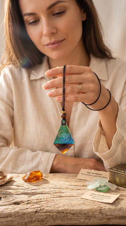 HORUS TEAR RESIN PENDANT