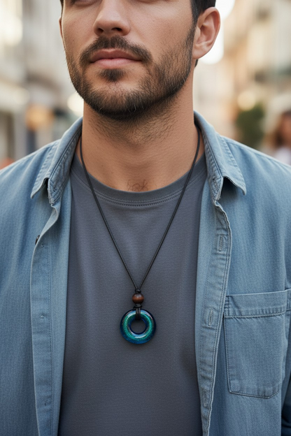 Exotic Boho Style Men Leather Chain