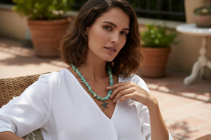 Classic Broken Sea Shell Necklace for Women